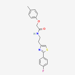 molecular formula C20H19FN2O2S B2923840 N-{2-[2-(4-fluorophenyl)-1,3-thiazol-4-yl]ethyl}-2-(4-methylphenoxy)acetamide CAS No. 946328-84-3