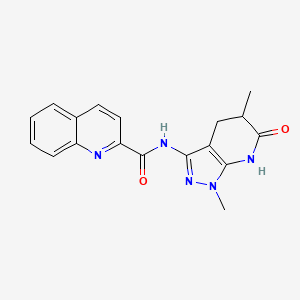 N-(1,5-dimethyl-6-oxo-4,5,6,7-tetrahydro-1H-pyrazolo[3,4-b]pyridin-3-yl)quinoline-2-carboxamide