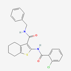 N-benzyl-2-[(2-chlorobenzoyl)amino]-4,5,6,7-tetrahydro-1-benzothiophene-3-carboxamide