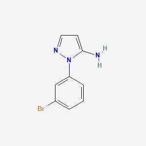 molecular formula C9H8BrN3 B2923849 1-(3-Bromophenyl)-1h-pyrazol-5-amine CAS No. 72194-28-6