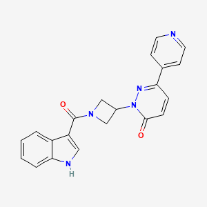 2-[1-(1H-Indole-3-carbonyl)azetidin-3-yl]-6-pyridin-4-ylpyridazin-3-one