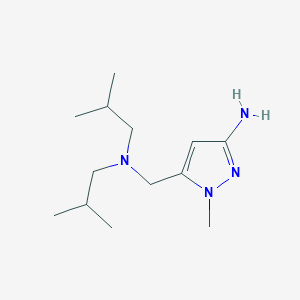 5-[(diisobutylamino)methyl]-1-methyl-1H-pyrazol-3-amine
