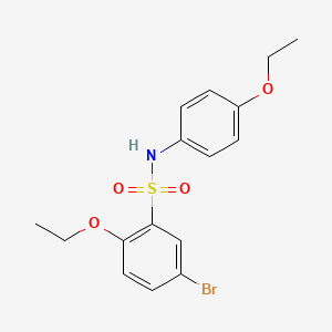 molecular formula C16H18BrNO4S B2923899 5-bromo-2-ethoxy-N-(4-ethoxyphenyl)benzenesulfonamide CAS No. 1004025-92-6