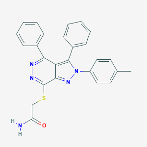 2-{[2-(4-methylphenyl)-3,4-diphenyl-2H-pyrazolo[3,4-d]pyridazin-7-yl]sulfanyl}acetamide
