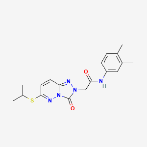 N-(3,4-dimethylphenyl)-2-(6-(isopropylthio)-3-oxo-[1,2,4]triazolo[4,3-b]pyridazin-2(3H)-yl)acetamide