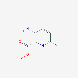 molecular formula C9H12N2O2 B2923921 Methyl 6-methyl-3-(methylamino)picolinate CAS No. 1256837-36-1