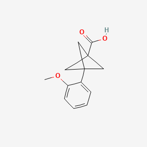 3-(2-Methoxyphenyl)bicyclo[1.1.1]pentane-1-carboxylic acid