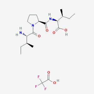 molecular formula C19H32F3N3O6 B2923929 Diprotin A (TFA) 