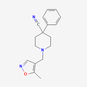 1-((5-Methylisoxazol-4-yl)methyl)-4-phenylpiperidine-4-carbonitrile