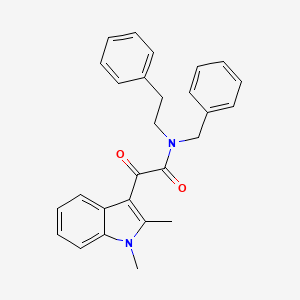 N-benzyl-2-(1,2-dimethyl-1H-indol-3-yl)-2-oxo-N-phenethylacetamide