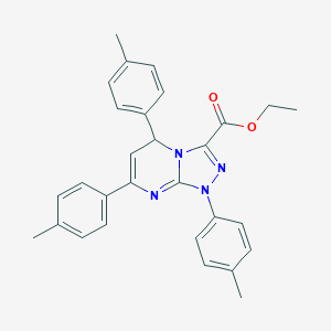 Ethyl 1,5,7-tris(4-methylphenyl)-1,5-dihydro[1,2,4]triazolo[4,3-a]pyrimidine-3-carboxylate