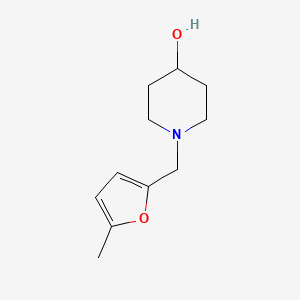 molecular formula C11H17NO2 B2923970 1-[(5-Methylfuran-2-yl)methyl]piperidin-4-ol CAS No. 1250397-26-2