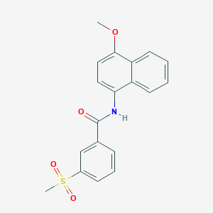 N-(4-methoxynaphthalen-1-yl)-3-methylsulfonylbenzamide