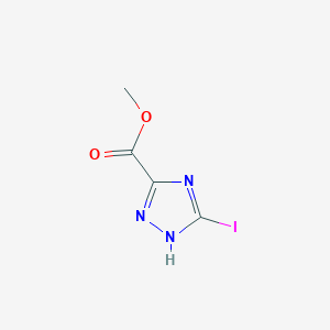 molecular formula C4H4IN3O2 B2923982 Methyl 5-iodo-1H-1,2,4-triazole-3-carboxylate CAS No. 1823887-64-4