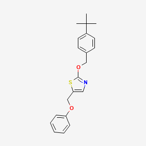 2-[(4-Tert-butylphenyl)methoxy]-5-(phenoxymethyl)-1,3-thiazole