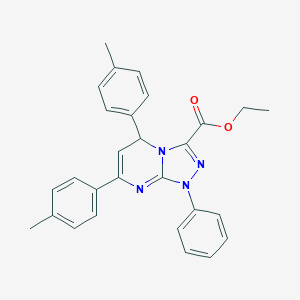 Ethyl 5,7-bis(4-methylphenyl)-1-phenyl-1,5-dihydro[1,2,4]triazolo[4,3-a]pyrimidine-3-carboxylate