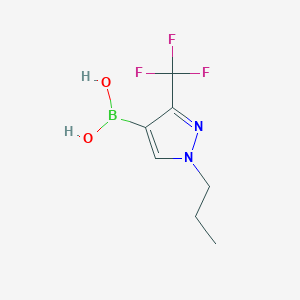 molecular formula C7H10BF3N2O2 B2924003 1-Propyl-3-(trifluoromethyl)pyrazole-4-boronic acid CAS No. 2377609-62-4