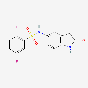 2,5-difluoro-N-(2-oxoindolin-5-yl)benzenesulfonamide