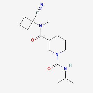 molecular formula C16H26N4O2 B2924009 N3-(1-cyanocyclobutyl)-N3-methyl-N1-(propan-2-yl)piperidine-1,3-dicarboxamide CAS No. 1281133-09-2