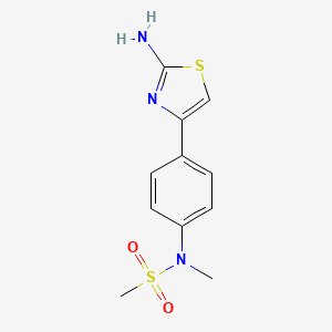 N-[4-(2-amino-1,3-thiazol-4-yl)phenyl]-N-methylmethanesulfonamide