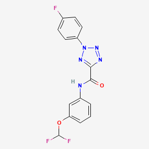 N-(3-(difluoromethoxy)phenyl)-2-(4-fluorophenyl)-2H-tetrazole-5-carboxamide