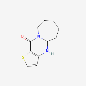 4a,5,6,7,8,9-hexahydrothieno[3',2':4,5]pyrimido[1,2-a]azepin-11(4H)-one