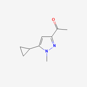 1-(5-Cyclopropyl-1-methyl-1H-pyrazol-3-yl)ethanone