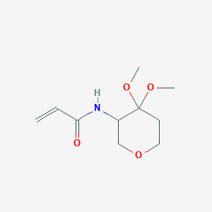 N-(4,4-Dimethoxyoxan-3-yl)prop-2-enamide