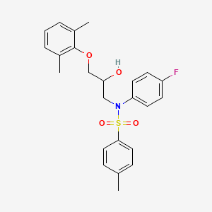 N-(3-(2,6-dimethylphenoxy)-2-hydroxypropyl)-N-(4-fluorophenyl)-4-methylbenzenesulfonamide