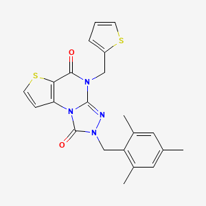 2-(Mesitylmethyl)-4-(2-thienylmethyl)-2,4-dihydrothieno[2,3-e][1,2,4]triazolo[4,3-a]pyrimidine-1,5-dione