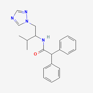 N-(3-methyl-1-(1H-1,2,4-triazol-1-yl)butan-2-yl)-2,2-diphenylacetamide