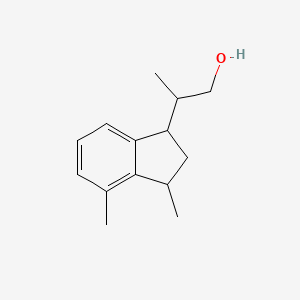 molecular formula C14H20O B2924054 2-(3,4-Dimethyl-2,3-dihydro-1H-inden-1-yl)propan-1-ol CAS No. 2248323-67-1