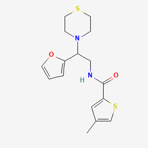N-(2-(furan-2-yl)-2-thiomorpholinoethyl)-4-methylthiophene-2-carboxamide