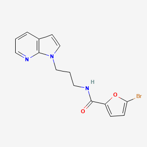 N-(3-(1H-pyrrolo[2,3-b]pyridin-1-yl)propyl)-5-bromofuran-2-carboxamide