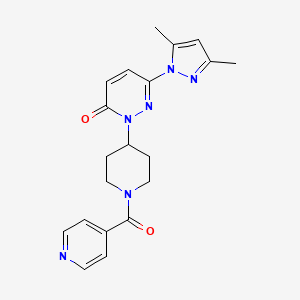 6-(3,5-Dimethylpyrazol-1-yl)-2-[1-(pyridine-4-carbonyl)piperidin-4-yl]pyridazin-3-one