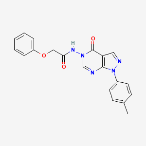 molecular formula C20H17N5O3 B2924068 N-(4-oxo-1-(p-tolyl)-1H-pyrazolo[3,4-d]pyrimidin-5(4H)-yl)-2-phenoxyacetamide CAS No. 900008-12-0