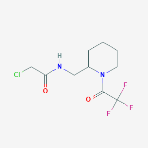 2-Chloro-N-[[1-(2,2,2-trifluoroacetyl)piperidin-2-yl]methyl]acetamide