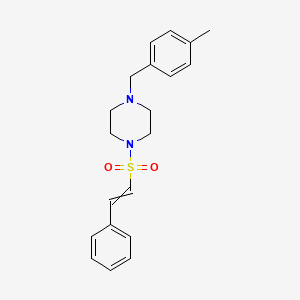 molecular formula C20H24N2O2S B2924079 1-[(4-Methylphenyl)methyl]-4-(2-phenylethenesulfonyl)piperazine CAS No. 1428114-81-1