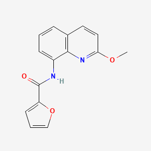 molecular formula C15H12N2O3 B2924087 N-(2-甲氧基喹啉-8-基)呋喃-2-羧酰胺 CAS No. 1226428-74-5