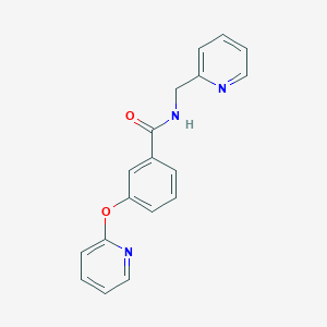molecular formula C18H15N3O2 B2924089 N-(pyridin-2-ylmethyl)-3-(pyridin-2-yloxy)benzamide CAS No. 1797182-96-7