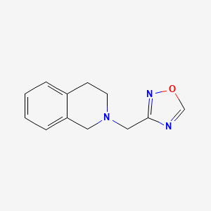 molecular formula C12H13N3O B2924104 3-((3,4-二氢异喹啉-2(1H)-基)甲基)-1,2,4-恶二唑 CAS No. 2034430-57-2