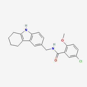 5-chloro-2-methoxy-N-(6,7,8,9-tetrahydro-5H-carbazol-3-ylmethyl)benzamide