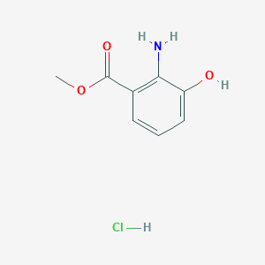 molecular formula C8H10ClNO3 B2924113 Methyl 2-amino-3-hydroxybenzoate hydrochloride CAS No. 86214-14-4