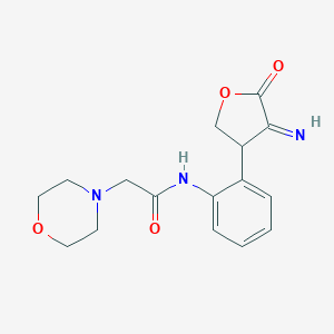 N-[2-(4-imino-5-oxotetrahydro-3-furanyl)phenyl]-2-(4-morpholinyl)acetamide
