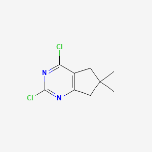 molecular formula C9H10Cl2N2 B2924129 2,4-二氯-6,6-二甲基-5,7-二氢环戊[d]嘧啶 CAS No. 1783531-69-0