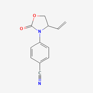 4-(4-Ethenyl-2-oxo-1,3-oxazolidin-3-yl)benzonitrile