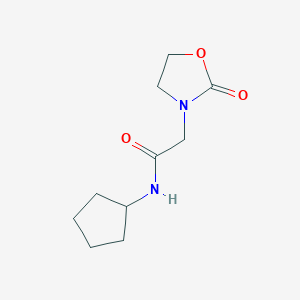 N-Cyclopentyl-2-(2-oxo-1,3-oxazolidin-3-yl)acetamide
