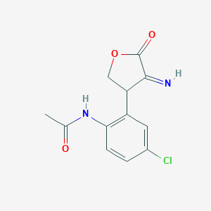 molecular formula C12H11ClN2O3 B292414 N-[4-chloro-2-(4-imino-5-oxotetrahydro-3-furanyl)phenyl]acetamide 