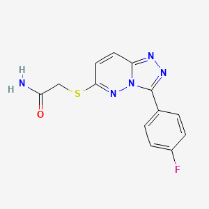 2-((3-(4-Fluorophenyl)-[1,2,4]triazolo[4,3-b]pyridazin-6-yl)thio)acetamide
