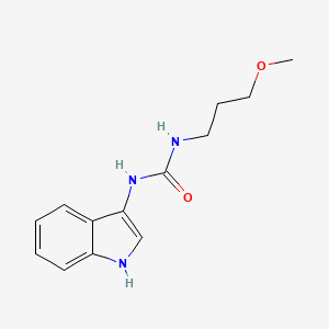 molecular formula C13H17N3O2 B2924147 1-(1H-indol-3-yl)-3-(3-methoxypropyl)urea CAS No. 899965-02-7